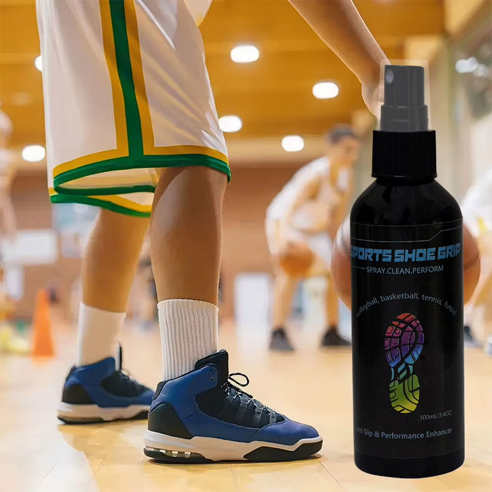 100Ml Sports Shoe Grip Spray Basketball Shoe Grip Spray Shoe Sole Protector Sole Enhancer Improve Sole Traction & Court Grip