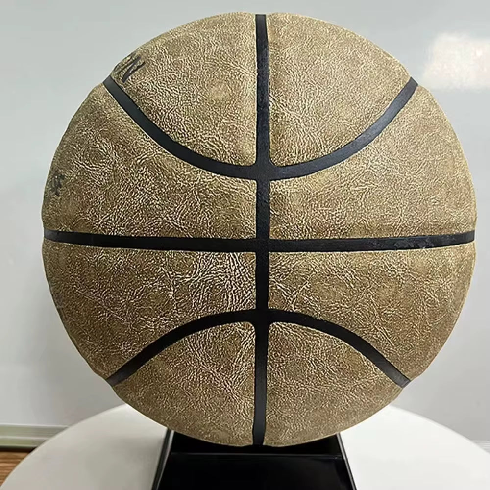 Cowhide Texture Basketball Gift Basketball for Son Size 7 Competition Basketball Standard Ball Men Team Basketball Birthday