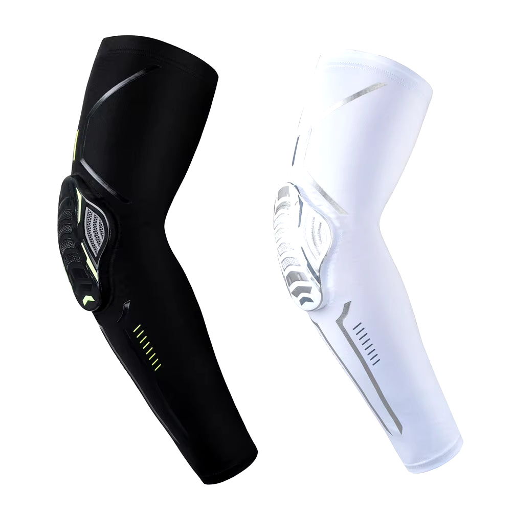 Sports Arm Guard Compression Sleeve - Crashproof Elbow Protector with UV Protection for Running, Fishing, and Cycling
