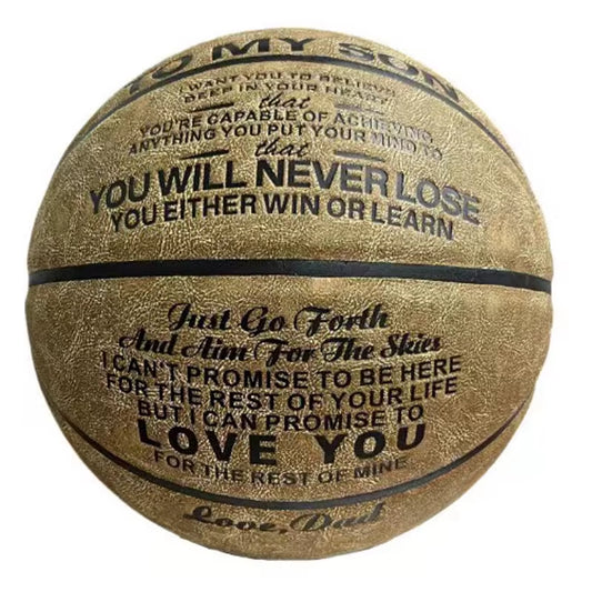 Cowhide Texture Basketball Gift Basketball for Son Size 7 Competition Basketball Standard Ball Men Team Basketball Birthday